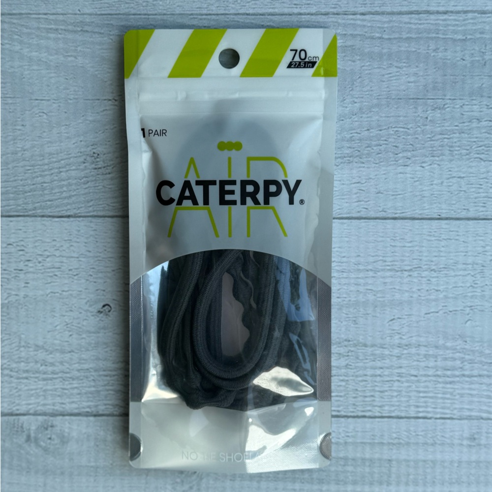 Caterpy Air Black No Tie Shoelaces 70cm/27.5in
